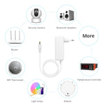 adaptateur secteur 12v led alimentation 100 240v blanc classique prise eu cordon 5.5mm 2.1mm