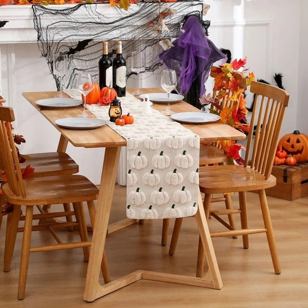 tableau halloween citrouille 3d orange décoration automnale maison festive polyester coton
