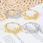 bracelets or argent lettres stylisées ajustables moderne élégants respectueux environnement