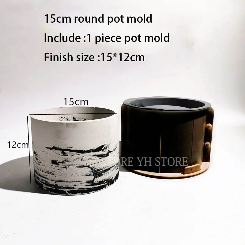 moules silicone pots fleurs diy craft release facile modernes grises blanches