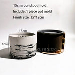moules silicone pots fleurs diy craft release facile modernes grises blanches