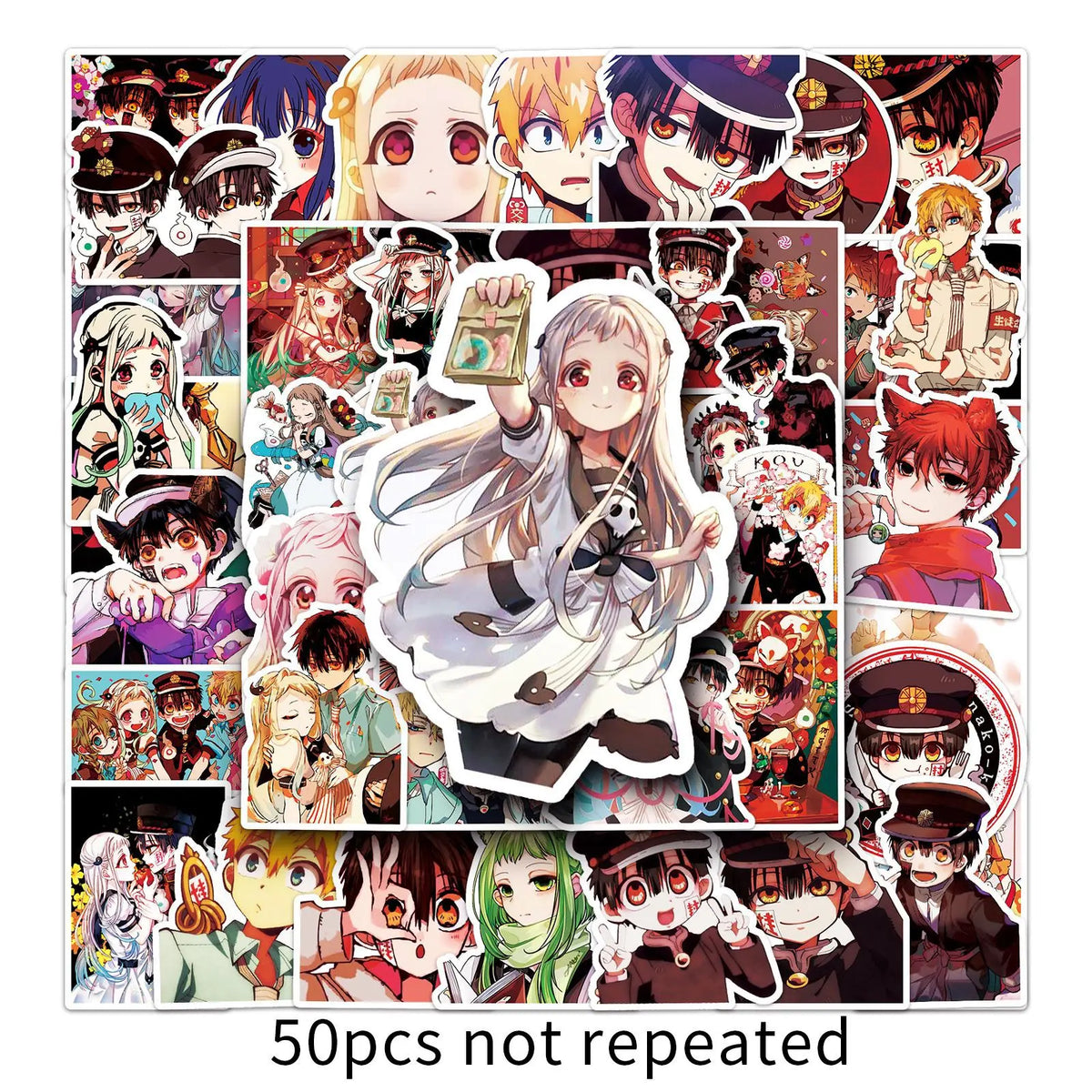 sticker adhésif personnages animés exprimés diverses couleurs dessin animé pack 50PCS carnet téléphone scrapbooking