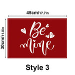 serviettes table rouge coeurs blancs moderne romantique st valentin décoration table mariage