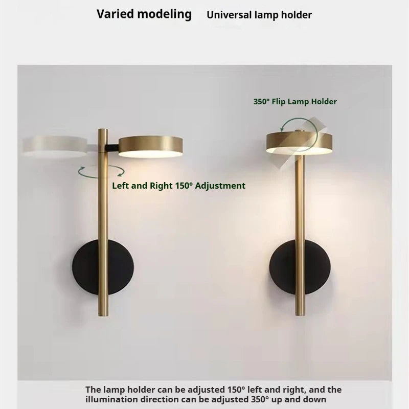lampe murale moderne or noir éclairage quotidien murale certifiée ccc cqc lvd rohs