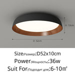 plafonnier moderne led lumineux bois clair opaque minimaliste suspension chambre