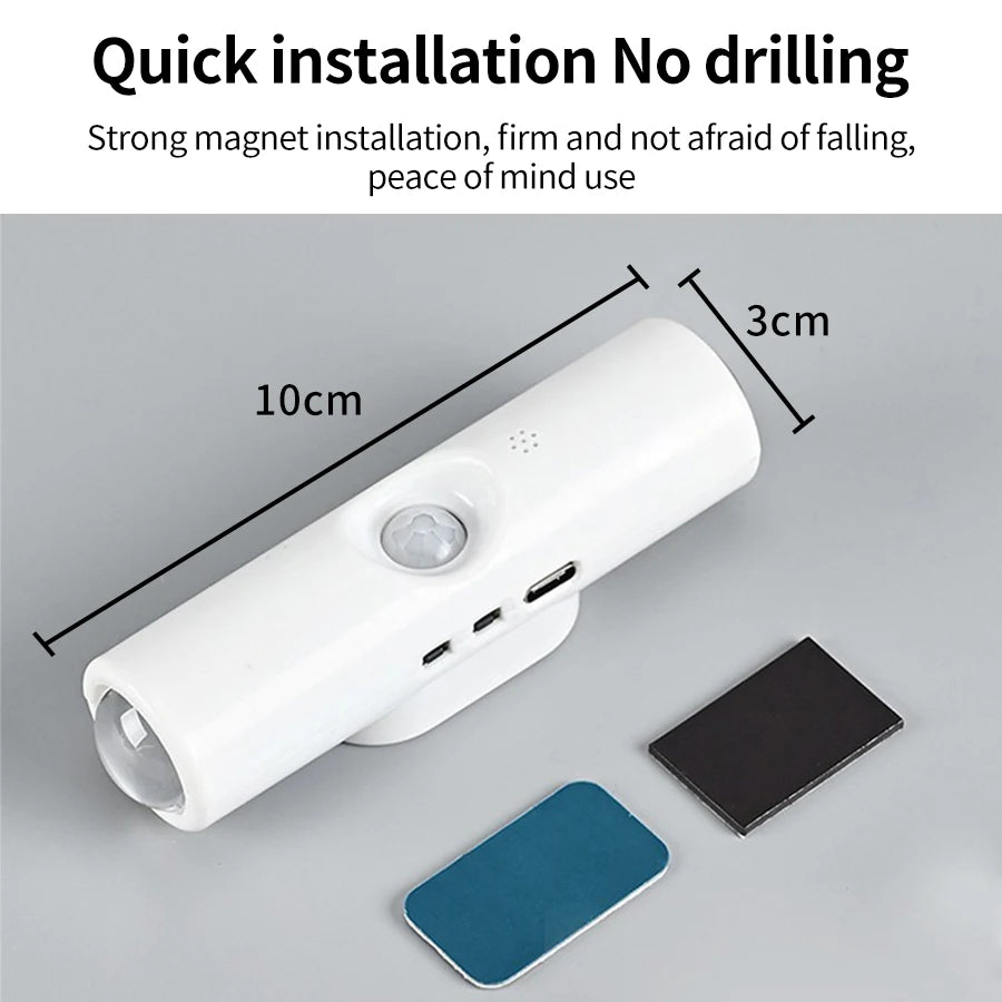 lampe mur blanc moderne aimantée rechargeable rgb sensorielle murale tactile sans fil chambre couloir
