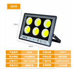 projecteur led 100w 200w 300w 400w 50w gris jaune ip66 moderne clips lumineuxextérieur