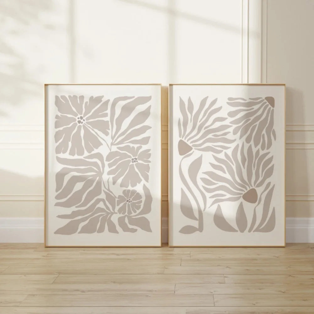 cadre mural contemporain floral texture mat 50x70cm 40x60cm 30x40cm 20x30cm 55x80cm
