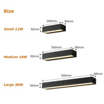 lampe murale moderne led noir étanche ip65 mur extérieur neutral warm white light