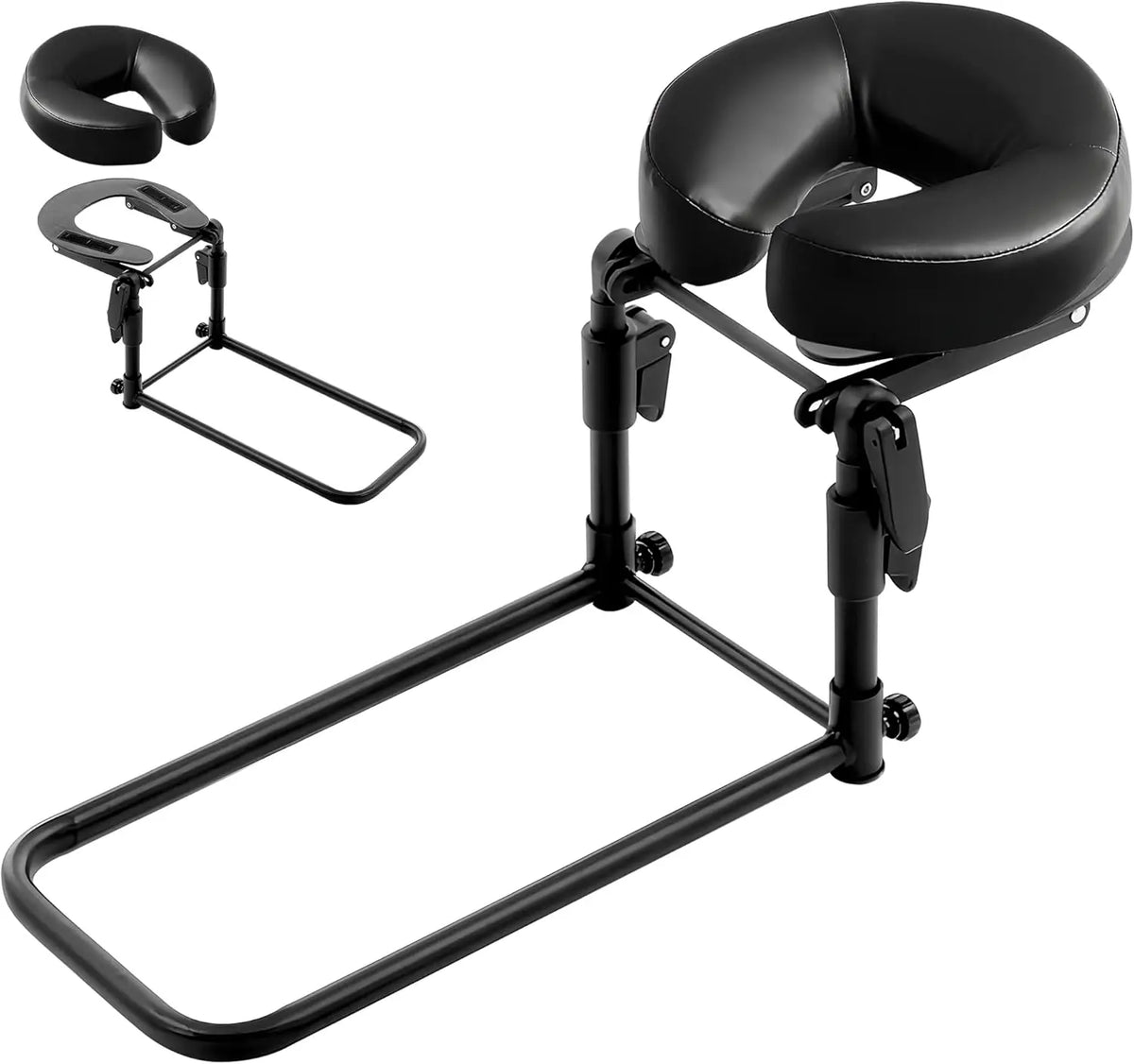 massage tête réglable lit table maison noir marron similicuir mousse mémoire forme moderne minimaliste