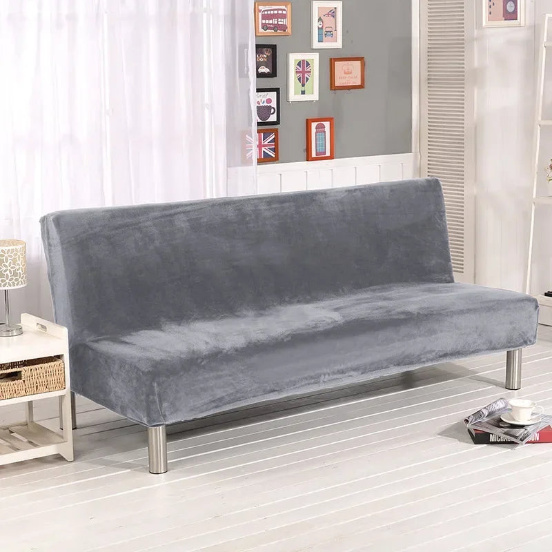 housse canapé velours gris extensible canapé lit futon moderne lavable amovible