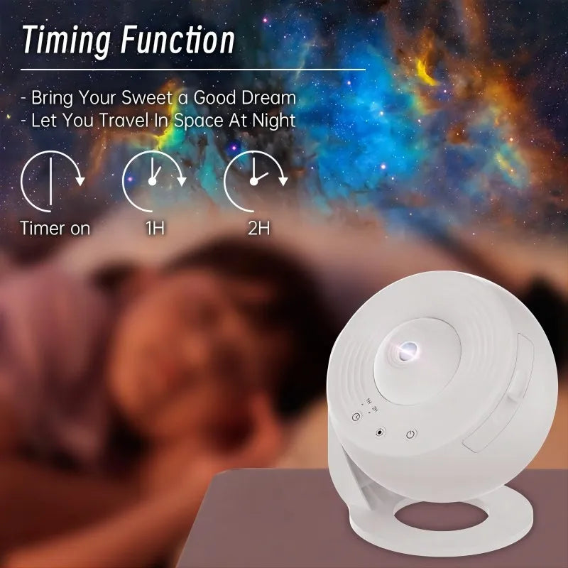 projecteur d'étoiles blanc moderne veilleuse éclairage nuit chambre enfant vacances instructions