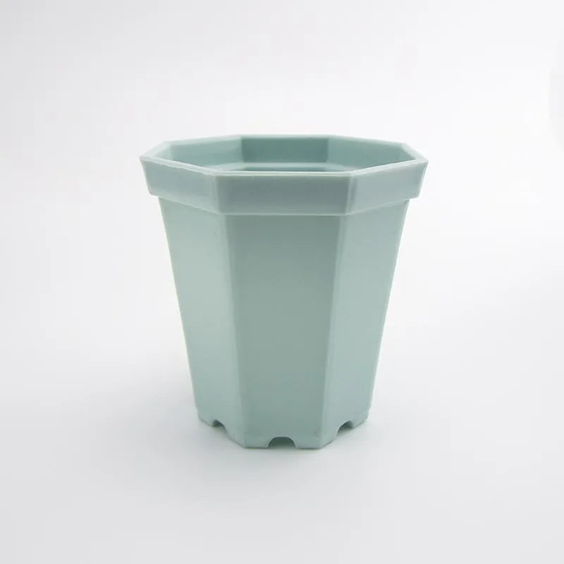 Pots plante modernes plastique blanc noir gris bleu 10x8x9.5cm 6.8x4.8x7.4cm minimaliste