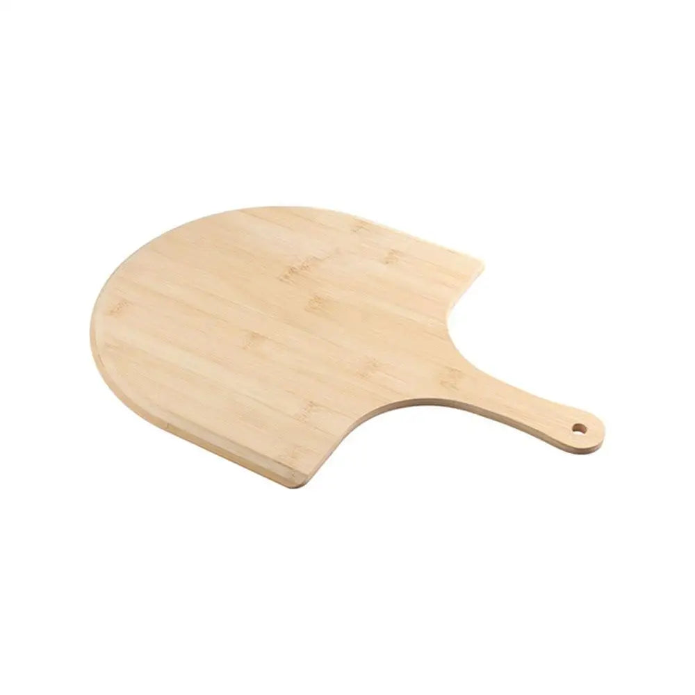 plaque pizza bois clair manche lisse trou durable rustique cuisine italienne