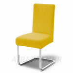 housse chaise marron clair jacquard polyester moderne protection extérieure intérieure mariage banquette