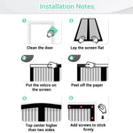 rideau moustiquaire noir maille fine moderne traité insecticide velcro maison été ventilation chambre adultes