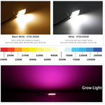 plaque led grow light croissance plante intérieur interrupteur connecteur électrique aluminium