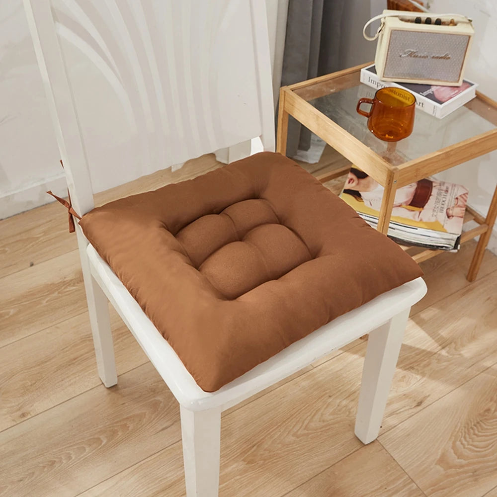 coussin carré moderne rose clair uni lavable amovible anti dérapant mousse pu tissu 40x40cm