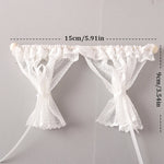 rideau blanc dentelle transparent classique chambre salon decoration français ul 3c
