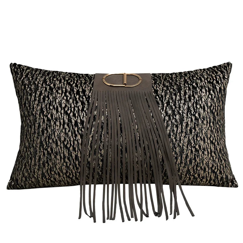 taies d'oreiller carrées rayées noires blanches modernes adhésives 45x45cm coton polyester