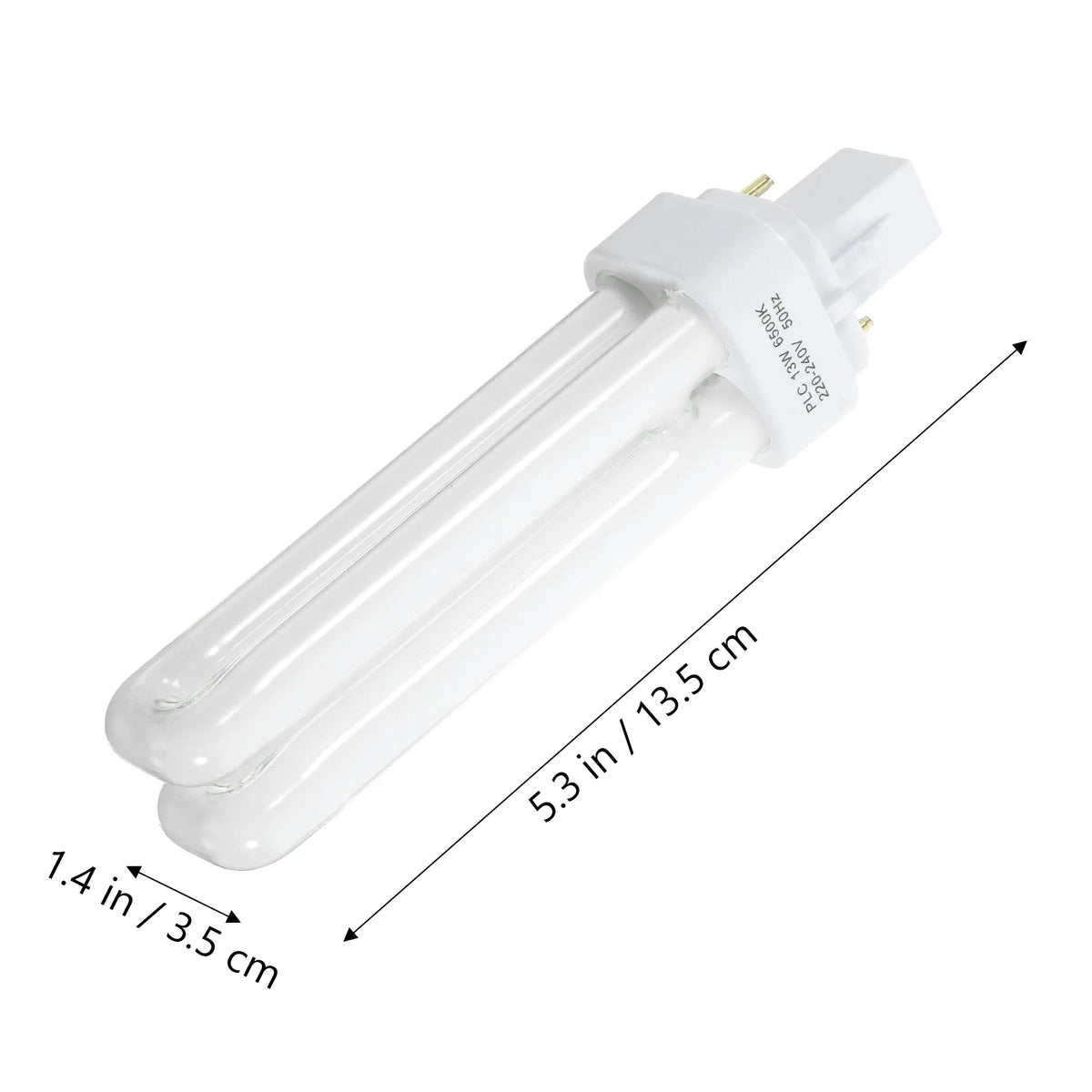 ampoule fluorescente compacte 13w blanc moderne opacité lisse tringle câble électrique pin downlight
