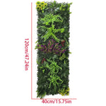 panneau mural végétal artificiel moderne 120cm 40cm feuilles vertes naturelles intérieur