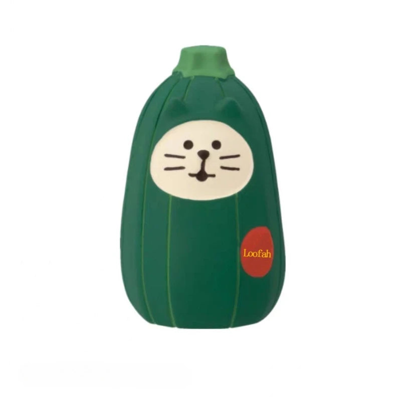 jouets légumes animés couleurs vives cartoon visage expressif décoration étagère chambre enfants adolescents