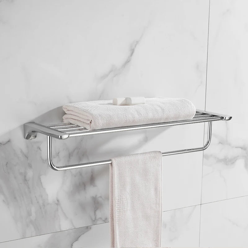 accessoires salle bain chrome porte serviettes double porte savon papier toilette brosse wc moderne
