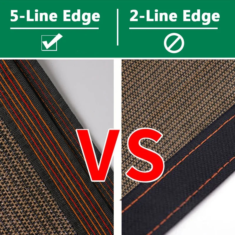 toile protection solaire marron clair rayures noires rouges moderne 75 cent non étanche pehd