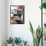 cadre photo moderne minimaliste bois noir beige 30cm 42cm opaque carton epaisseur variable