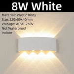 lampe murale moderne noire blanc 8w 4w 12v led cuisine salle manger