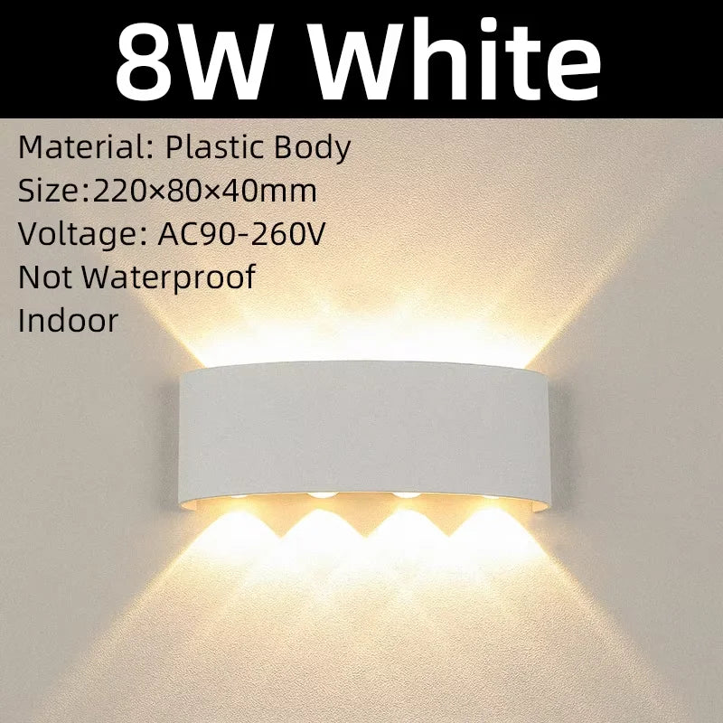 lampe murale moderne noire blanc 8w 4w 12v led cuisine salle manger