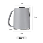 tasse fixe mur magnétique blanc gris moderne minimaliste couvercle support mural