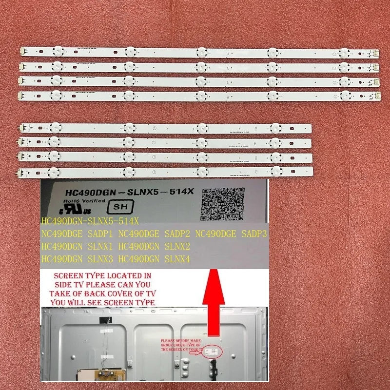 bandes rétroéclairage led blancs modernes téléviseur fixation compatibles multiples