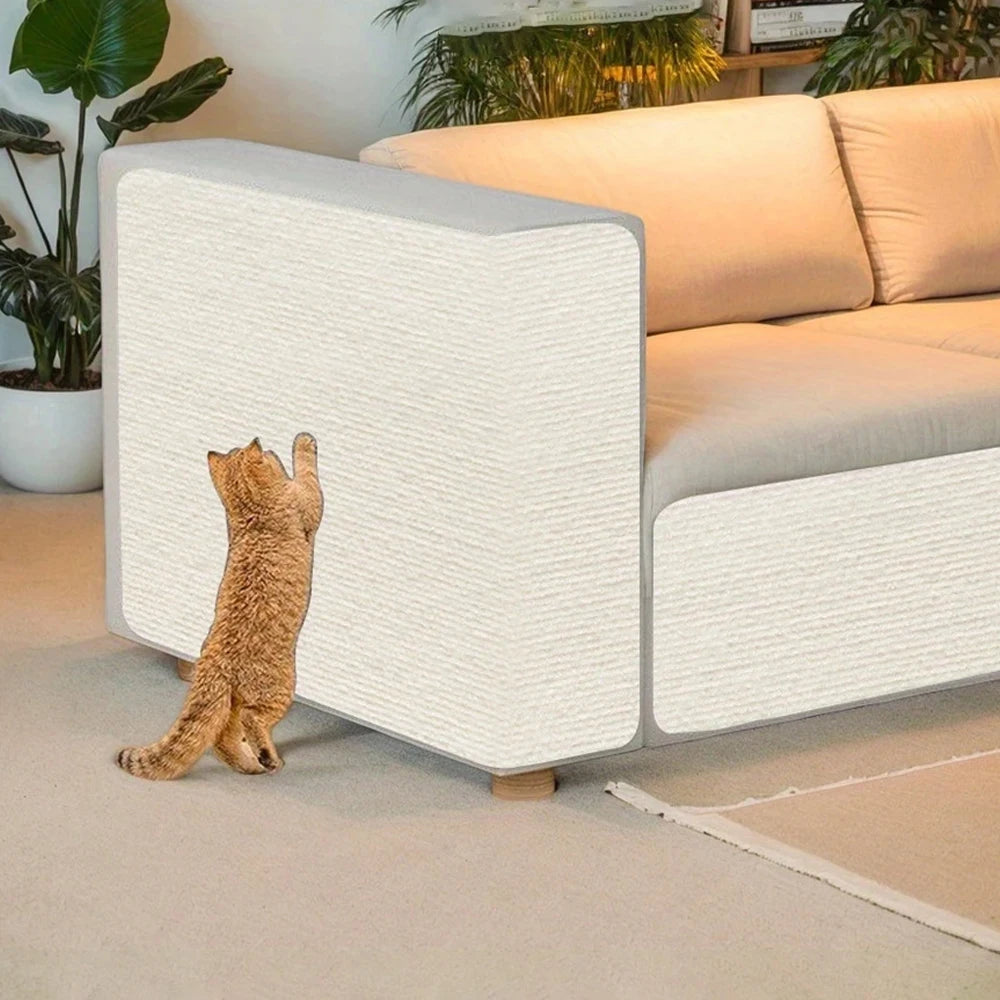 tapis protection chat tissu adhésif moderne gris beige 30x100cm 40x200cmrollable