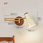 lampe murale moderne articulée bois doré éclairage lecture chambre contemporaine fixée E27