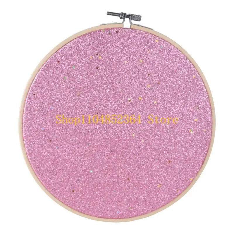 anneau broderie pailleté moderne bleu clair rose noir vis fixe wicker