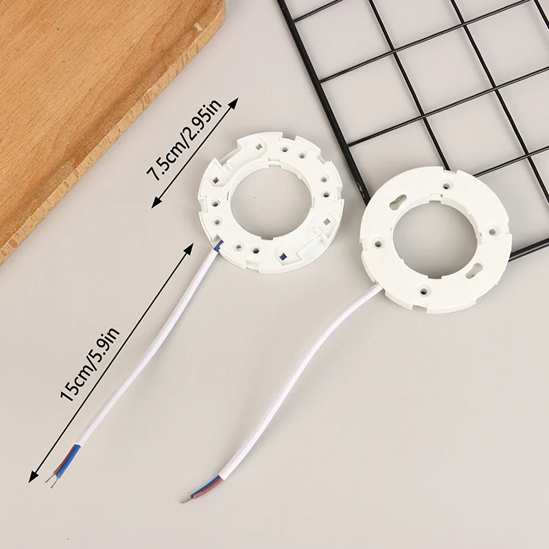 anneaux suspension blancs modernes câbles colorés lampes led cfl pièces