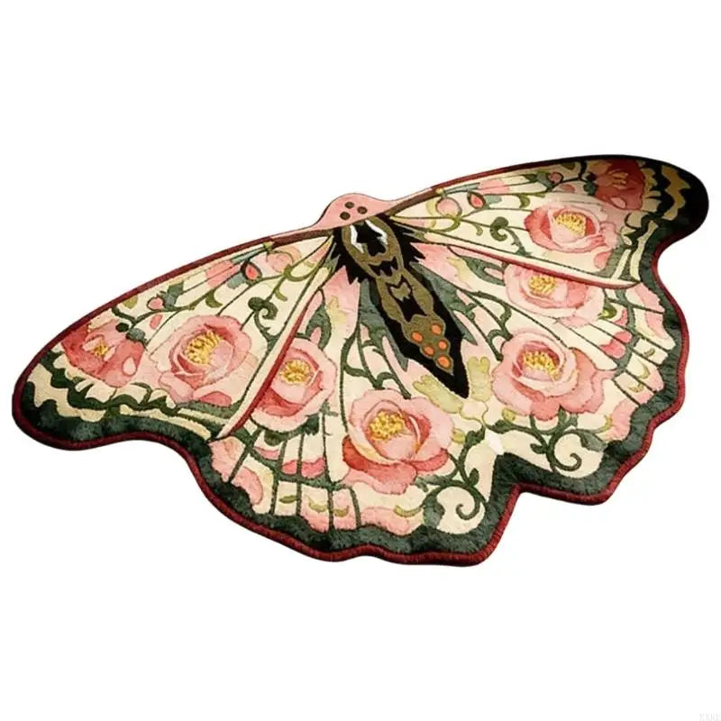 tapis papillon multicolore moderne polyester antidérapant salon chambre coucher doux