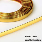 bandes décoratives auto adhésives rose gold or argent modernes contemporaines smooth
