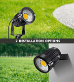 projecteurs led solaires noirs modernes 12v ip65 12pcs piquets transformateur