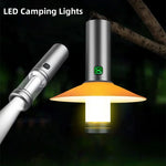 lampe camping led rechargeable étanche aimant crochet portable moderne gris métallique abs cale six