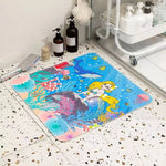 tapis bain marin dessin animé poissons méduses coraux adhésifs antidérapants salle bain enfants adultes