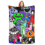 couverture multicolore dessins animés moderne anti boulochage polyester portable hiver été 80x60in 60x50in 50x40in