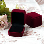 boîtes bijoux velours classique portable organisateur colliers bagues boucles d'oreille assortiment couleurs différentes