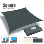 voile soleil gris tissé moderne protection uv 98% jardin extérieur imperméable