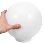abat jour luminaire blanc lisse opaque classique décoration extérieure globe lampadaire fixations multiples