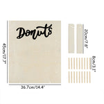 supports donuts bois gravure simple occasion fête anniversaire mariage minimaliste