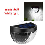 lumière solaire murale moderne perforée ip65 led noir blanc minimaliste