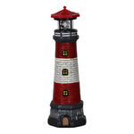 statue phare jardin énergie solaire bleu blanc rouge classique décoration balcon cour avant